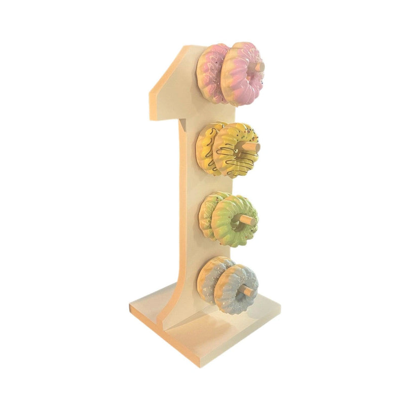 Donut Wall Personalized 10th Birthday Party Dessert Stand