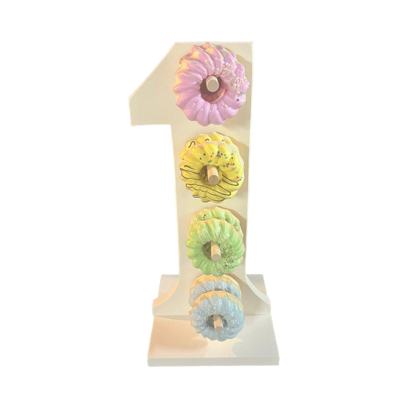 Donut Wall Personalized 10th Birthday Party Dessert Stand