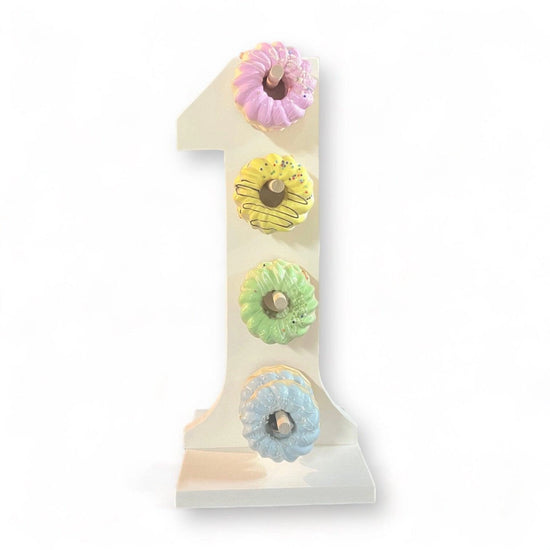 Donut Wall Personalized 1st Birthday Party Dessert Stand