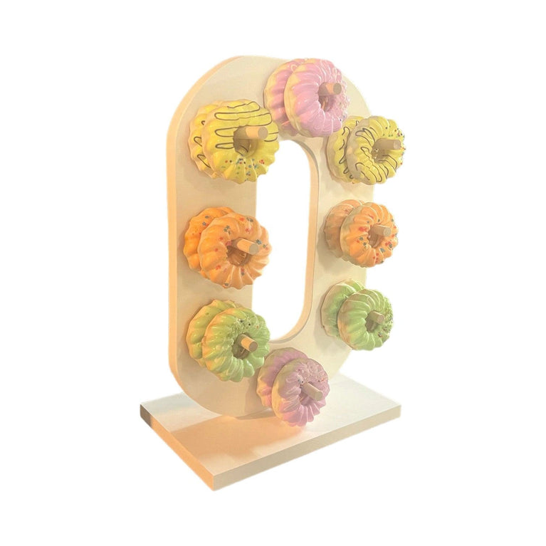 Donut Wall Personalized 20th Birthday Party Dessert Stand