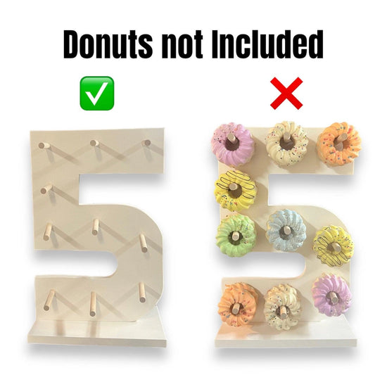 Donut Wall Personalized 50th Birthday Party Dessert Stands