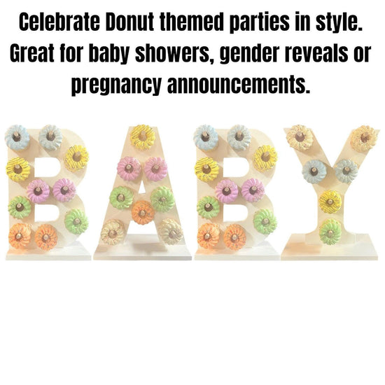 Donut Wall Personalized Baby Shower Party Dessert Stand