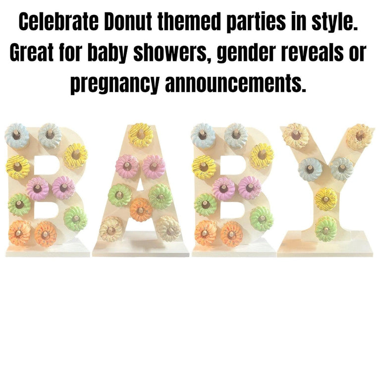 Donut Wall Personalized Baby Shower Party Dessert Stand