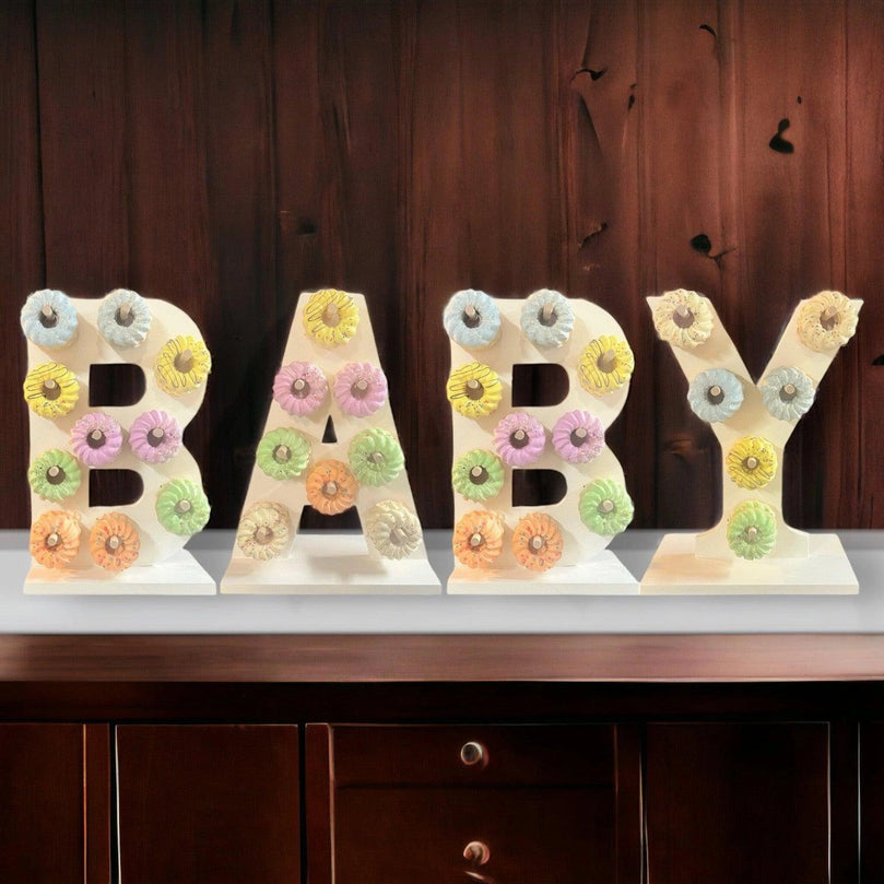 Donut Wall Personalized Baby Shower Party Dessert Stand