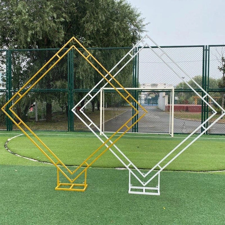 Double Diamond Wedding Arch Backdrop Stand