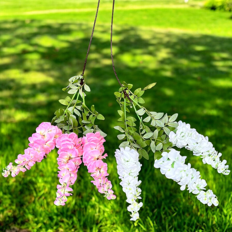 Artificial Wisteria Flowers - Faux Wisteria Vines for Decor