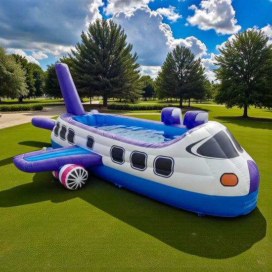 JetSplash Airlines Inflatable Water Pool for Rent - 26x16 Ft