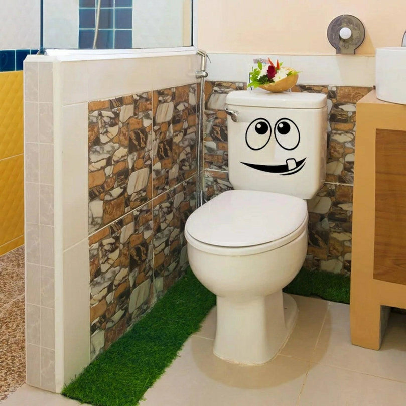 Funny Bathroom Vinyl Decal: Toilet Decor Sticker - Décor Maniacs