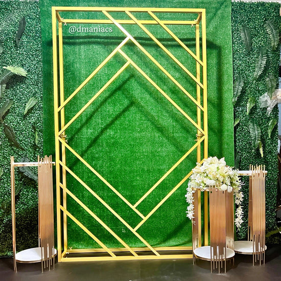 Geometric Square Prop Wedding Stage Backdrop