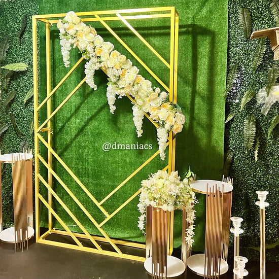 Geometric Square Prop Wedding Stage Backdrop