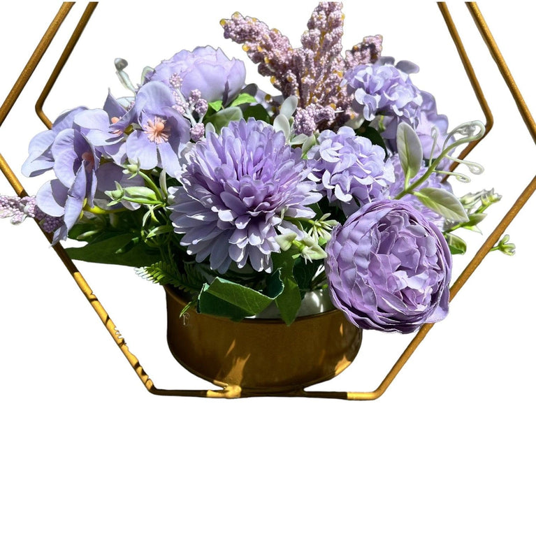 Gold Diamond Flower Rack Dining Table Centerpieces 2-Pack - Décor Maniacs