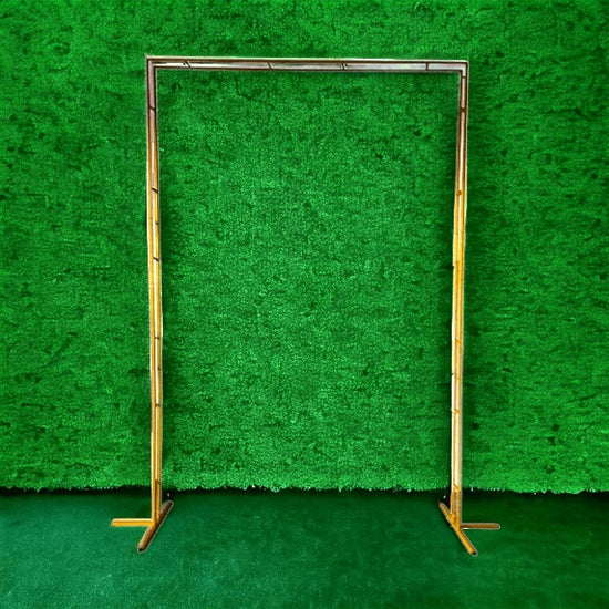 Gold Square Wedding Arch Backdrop Stand