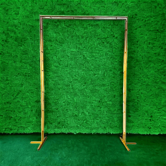 Gold Square Wedding Arch Backdrop Stand