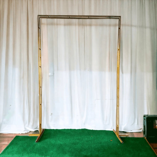 Gold Square Wedding Arch Backdrop Stand