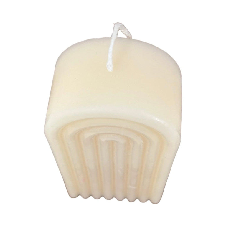 Grooved Arch Soy Scented Pillar Glim Candles