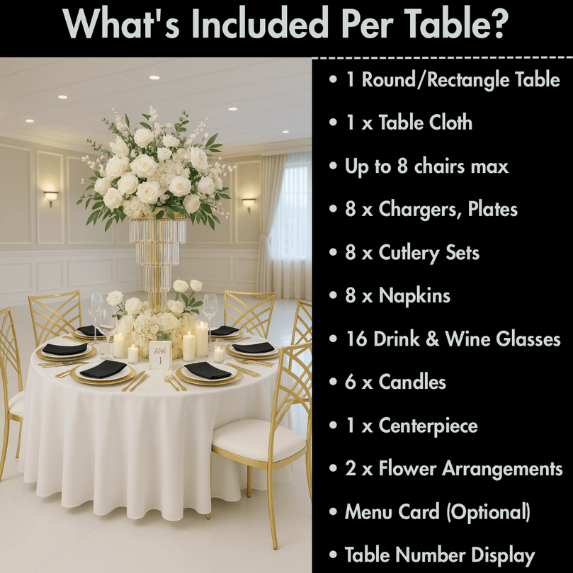 The Sculpted Opulence Luxury Event Decoration Package | MA