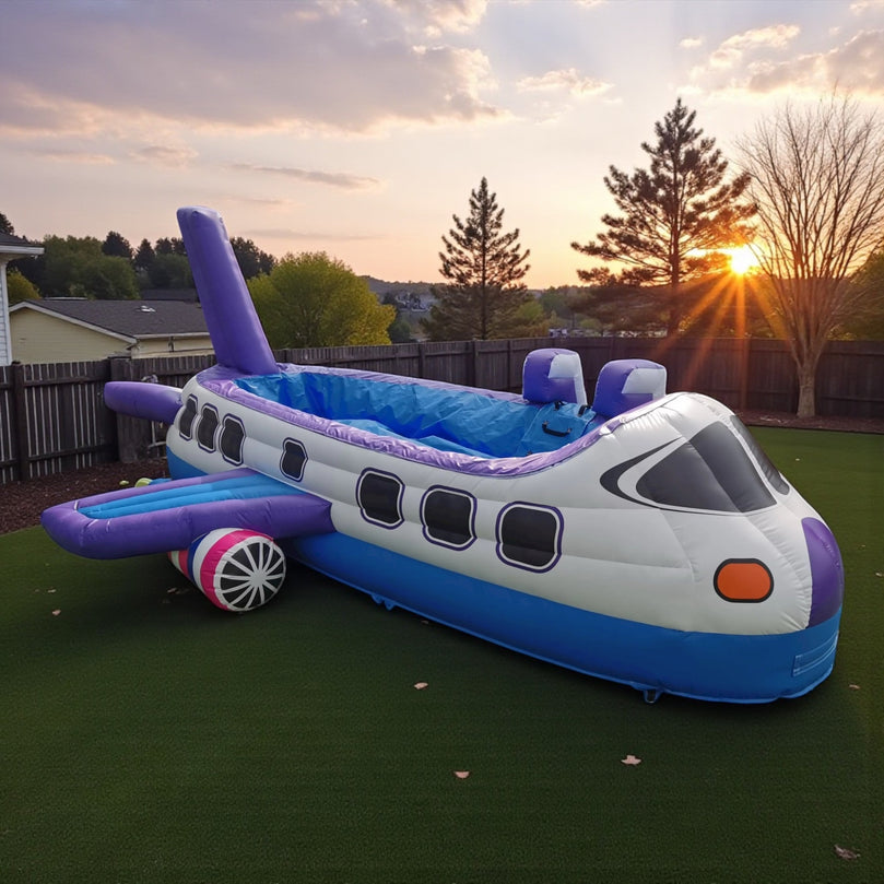 JetSplash Airlines Inflatable Water Pool for Rent - 26x16 Ft