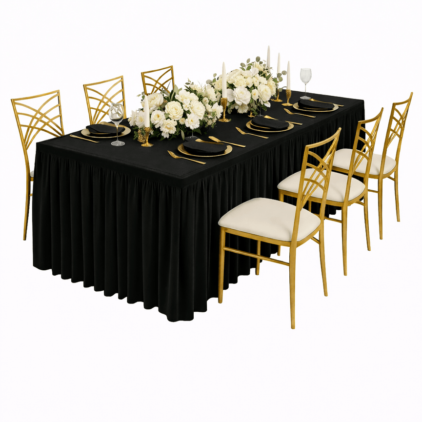 Signature Dining Package – Black Edition | MA Party Rental