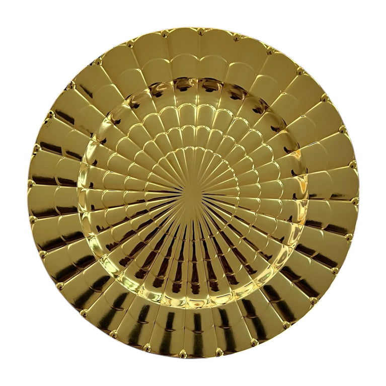 RAYA Gold Charger Plate Rental | Luxury Wedding Tableware