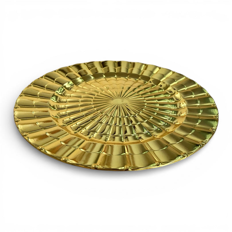 RAYA Gold Charger Plate Rental | Luxury Wedding Tableware
