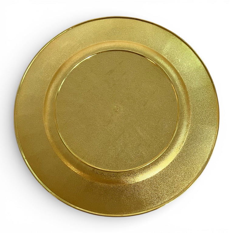 RAYA Gold Charger Plate Rental | Luxury Wedding Tableware