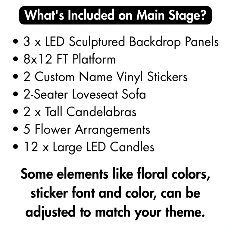 The Sculpted Opulence Luxury Event Decoration Package | MA