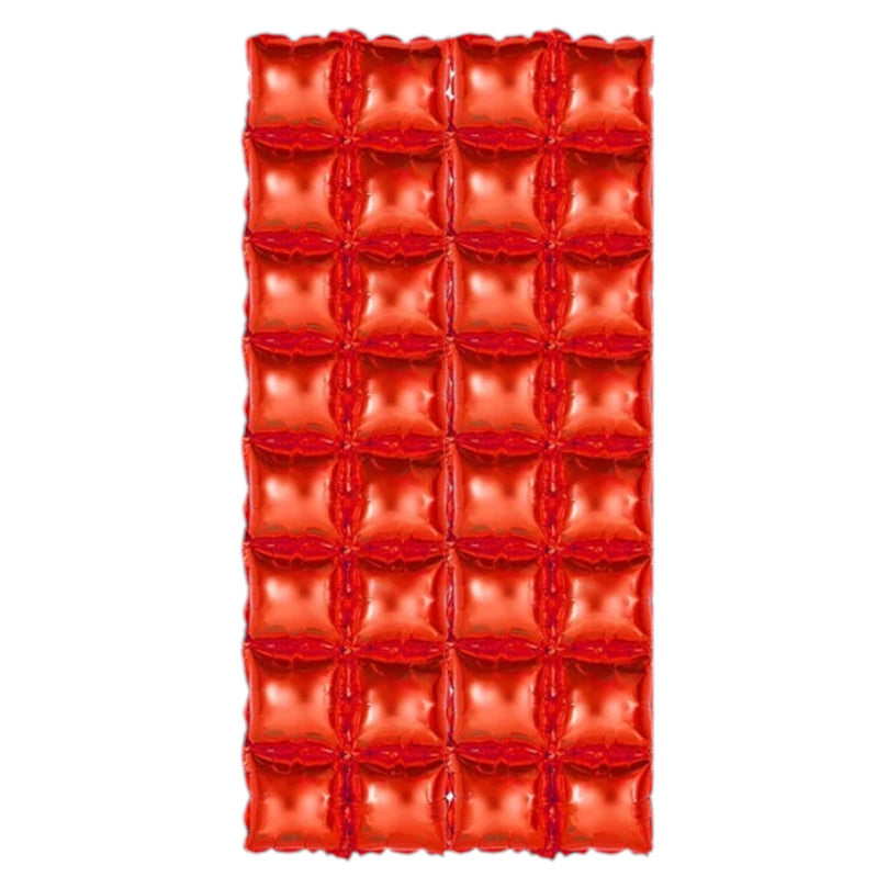 4 Rows Square Foil Balloon Wall Decoration - Décor Maniacs