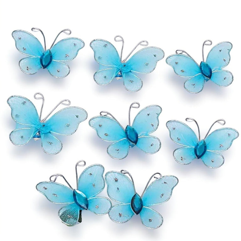 Colorful 3D Mesh Butterfly Craft Decor 21-Pack - Décor Maniacs