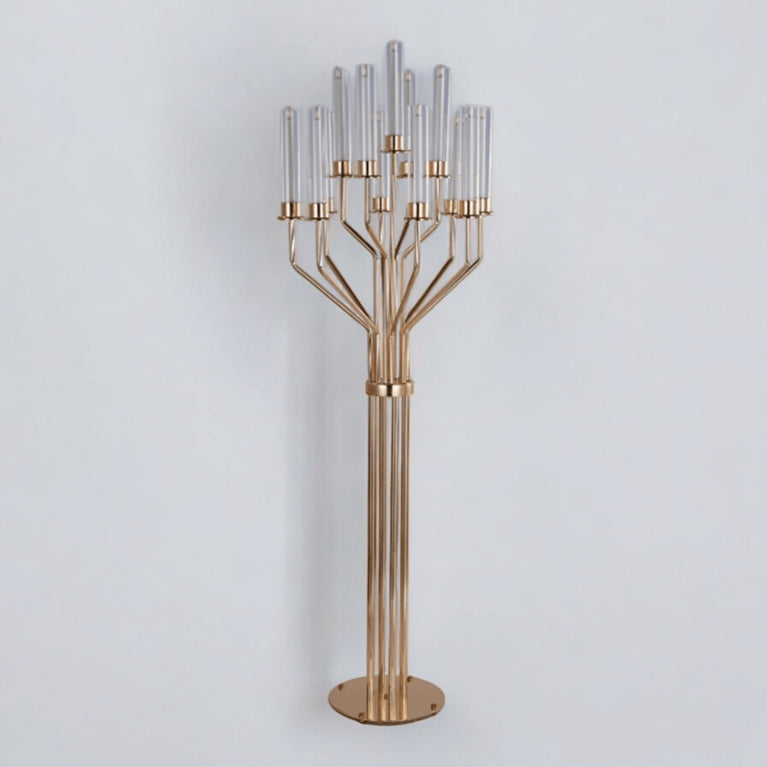 Centros de mesa para bodas con candelabros de 13 brazos, paquete de 2