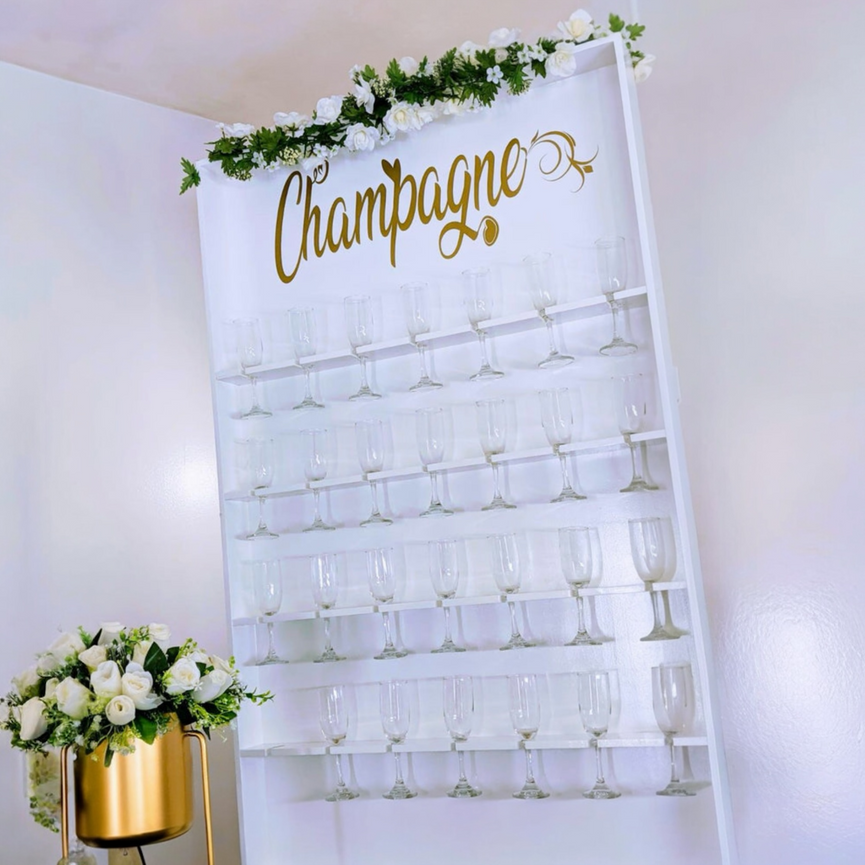 Champagner Wand Mimosa Prosecco Bar Weinständer