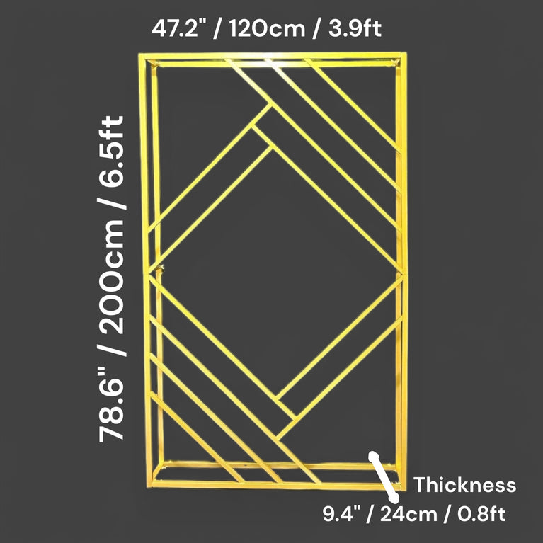 Geometric Square Prop Wedding Stage Backdrop