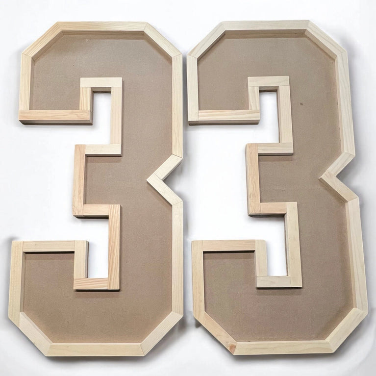 Large Wooden Numbers and Letters - 4FT Tall for Custom Decor