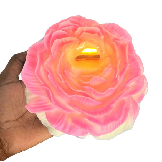 Large Peony Flower Scented Soy 15oz Candle