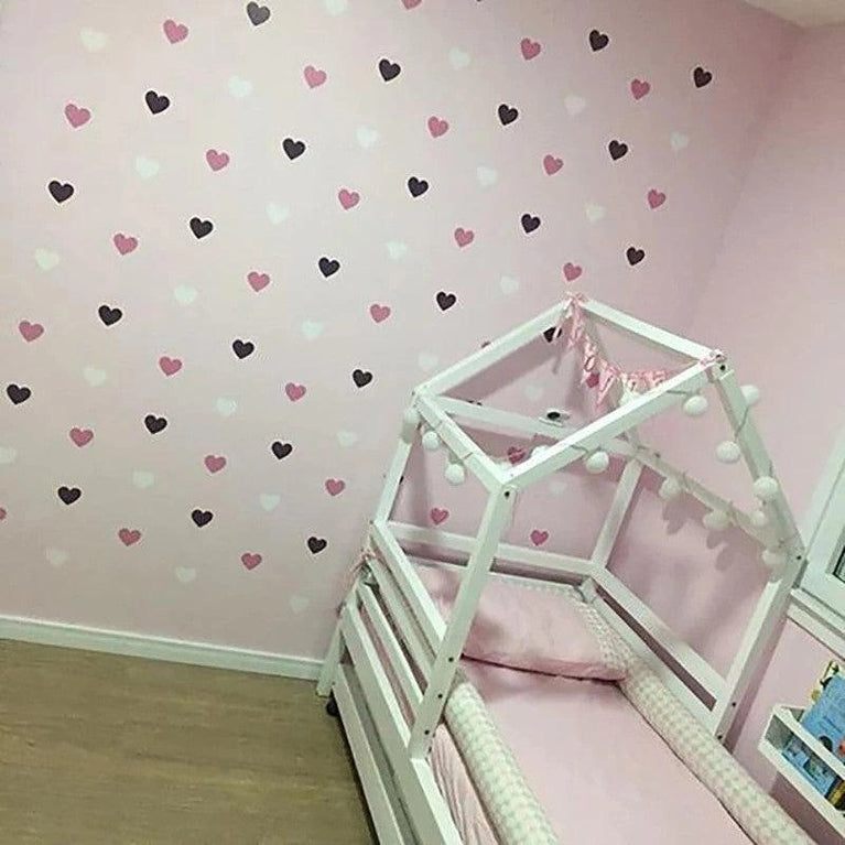 Little Hearts Kids Rooms Wall Decor Stickers