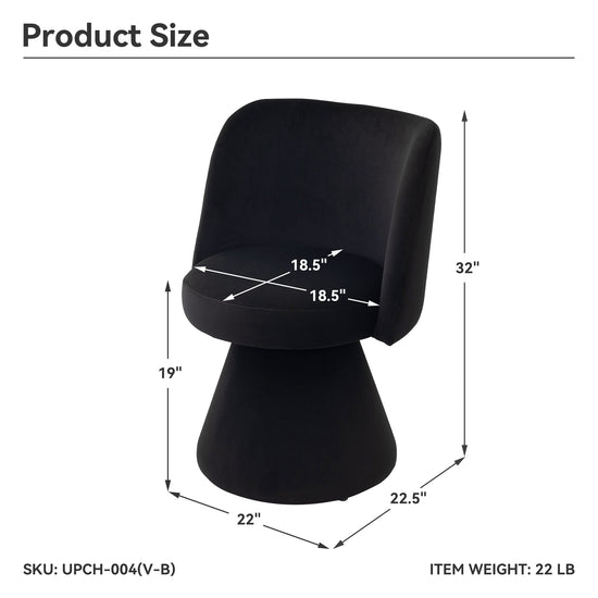 MARTIL Black Accent Chair