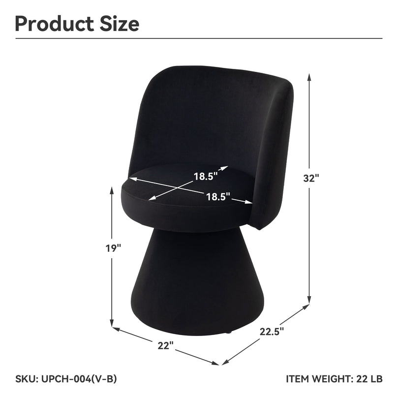 MARTIL Black Accent Chair