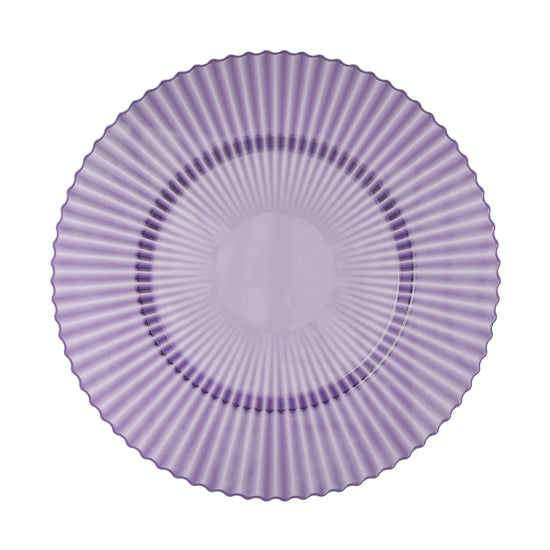 11 In. Amethyst Gemstone Plastic Plates | 120 Count