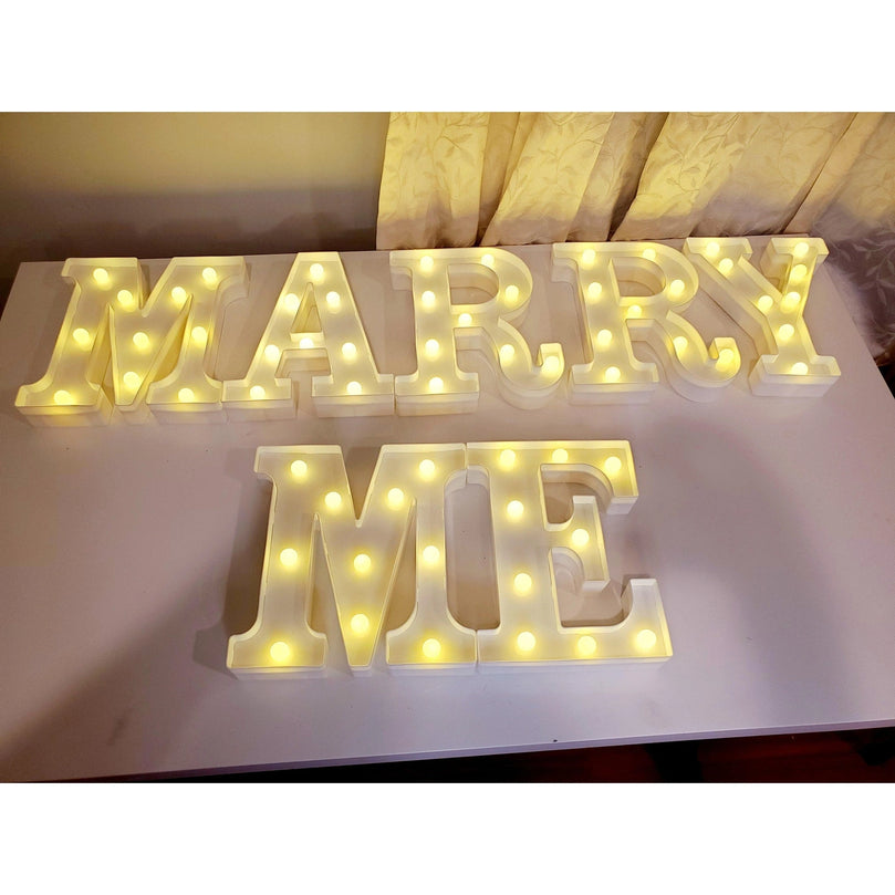 Marquee Led Light Up 8.5" Alphabet Letters