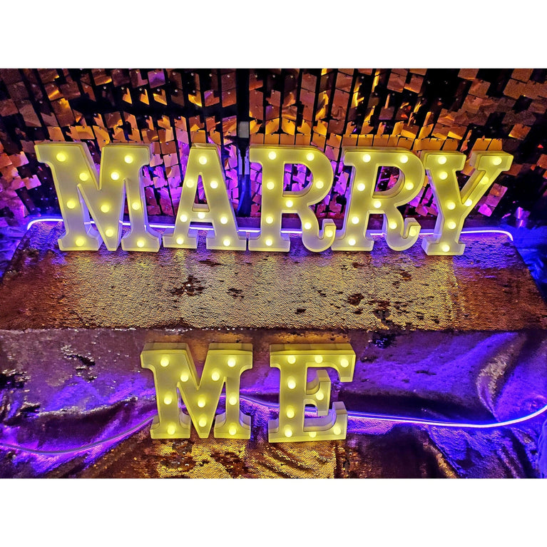 Marquee Led Light Up 8.5" Alphabet Letters