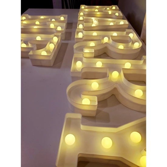 Marquee Led Light Up 8.5" Alphabet Letters