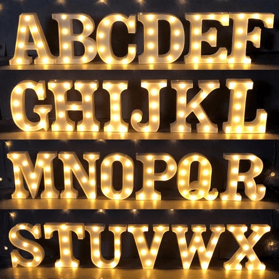 Marquee Led Light Up 8.5" Alphabet Letters