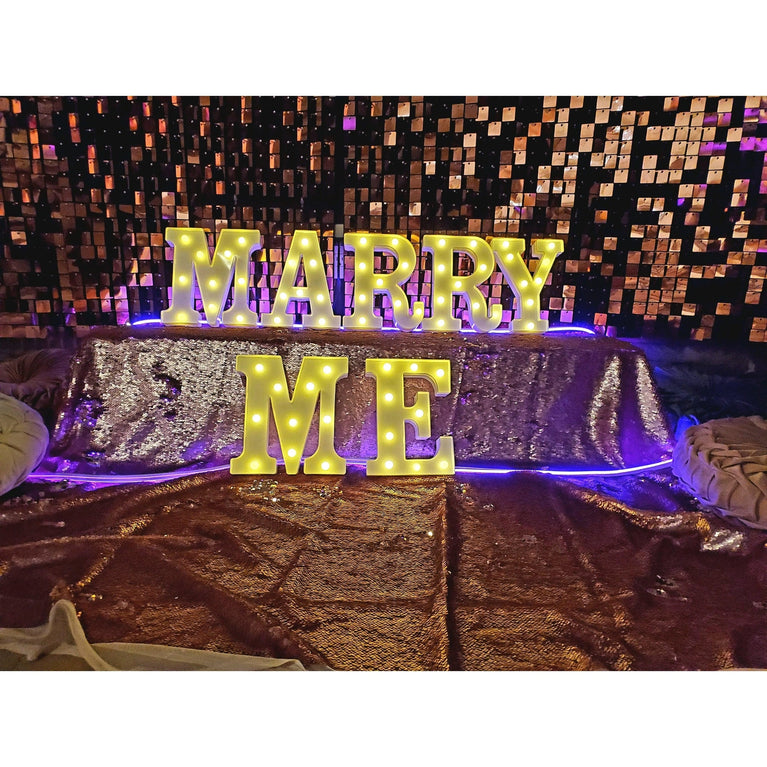 Marquee Led Light Up 8.5" Alphabet Letters