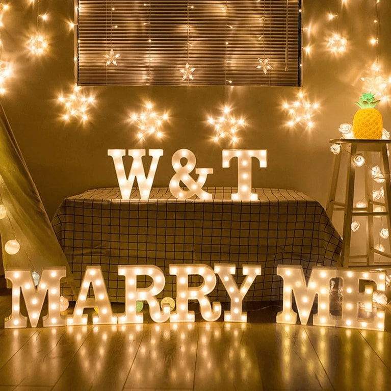 Marquee Led Light Up 8.5" Alphabet Letters