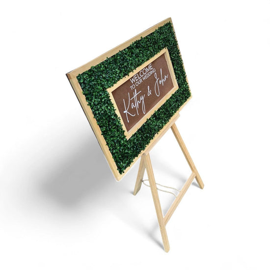 Personalized Wedding Reception Welcome Sign - 35 x 23 Inch