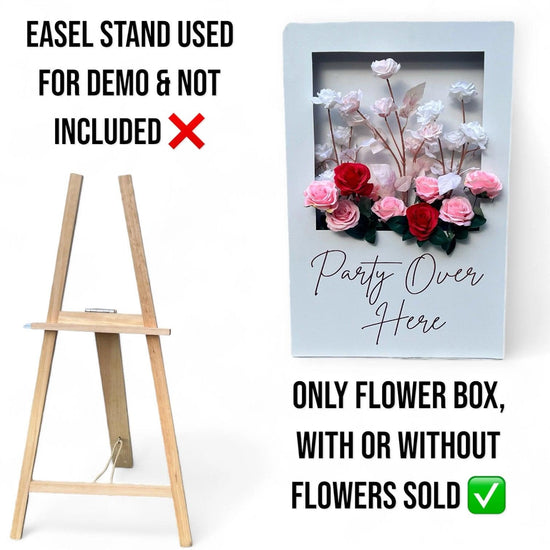 Personalized Wooden Flower Box Wedding Party Welcome Sign - Décor Maniacs