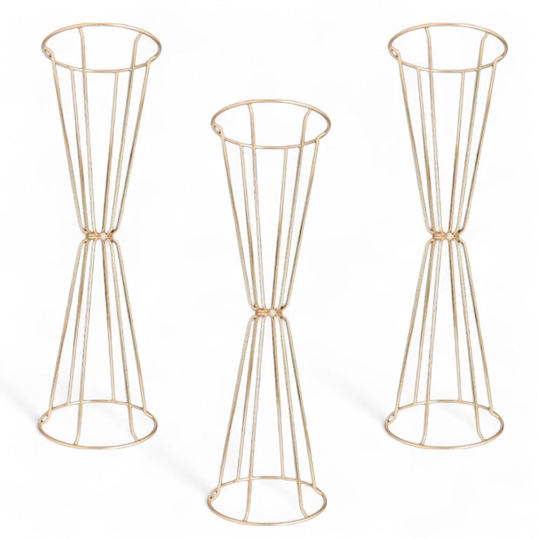 Piere Wedding Table Decor – Gold Reception Centerpiece Stand