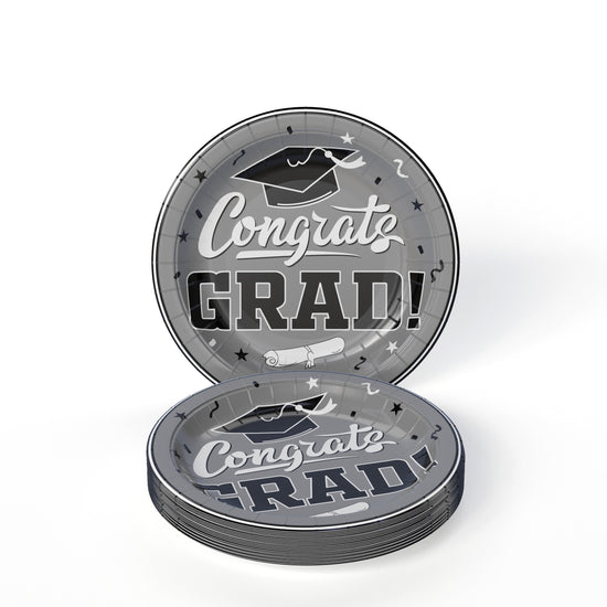 White/Silver Graduation Combo Pack | Service For 8