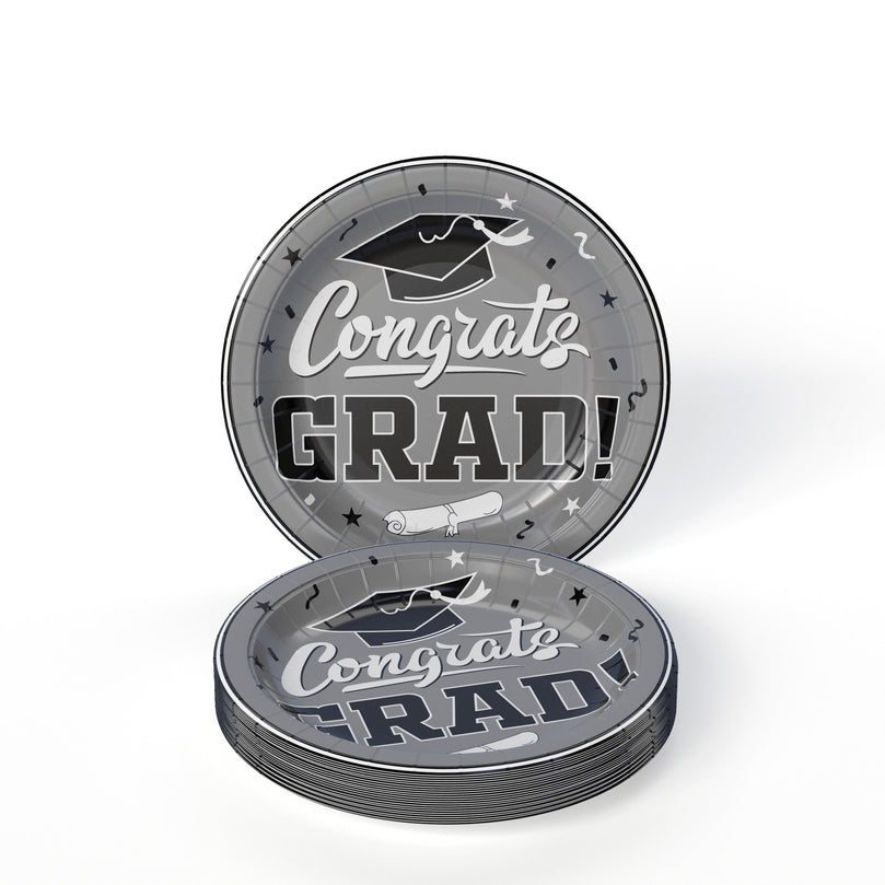 White/Silver Graduation Combo Pack | Service For 8