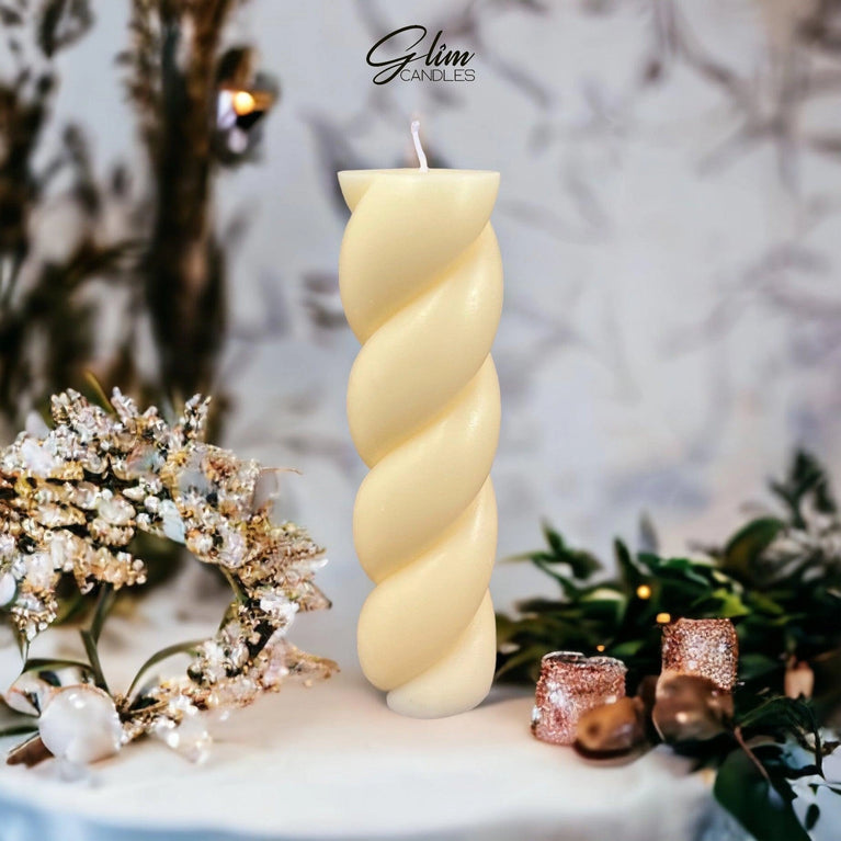 Rapunzel Knot Soy Scented Pillar Glim Candles