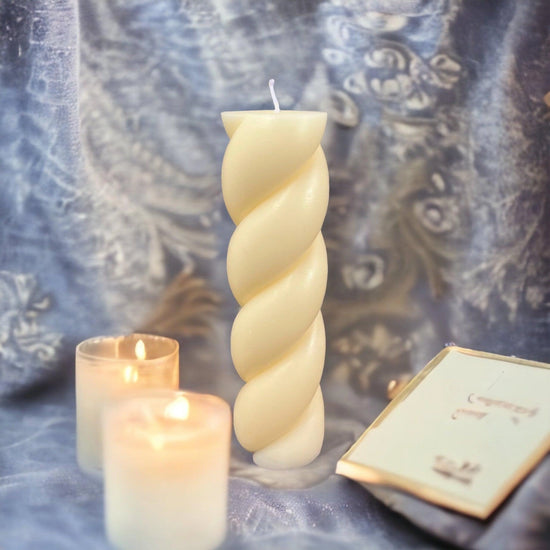 Rapunzel Knot Soy Scented Pillar Glim Candles